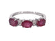 Bague Bague en or blanc avec diamants et rubis 58 Facettes 2124