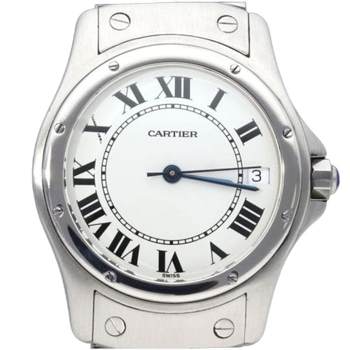 Montre Cartier Montre Santos Ronde 33Mm Automatique 58 Facettes MT41463