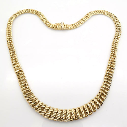 Collier Collier maille américaine or jaune 58 Facettes