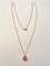 Collier Collier en quartz rose nude et calcédoine 58 Facettes