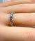 Bague 53 Alliance en or blanc et platine, 18 diamants 2,70 carats 58 Facettes AB642