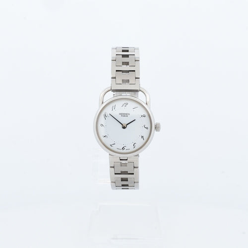 Montre Hermès Cape Cod - Cadran arabe ivoire - PM 58 Facettes