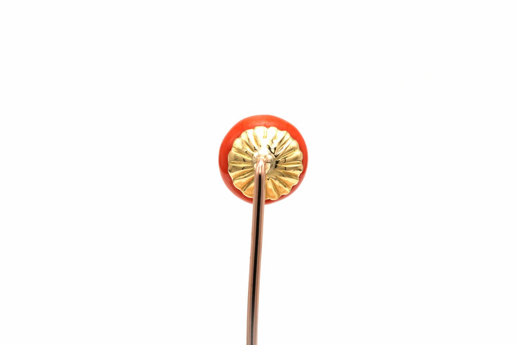 Broche Broche Napoléon III en or jaune sertie de corail 58 Facettes 22533