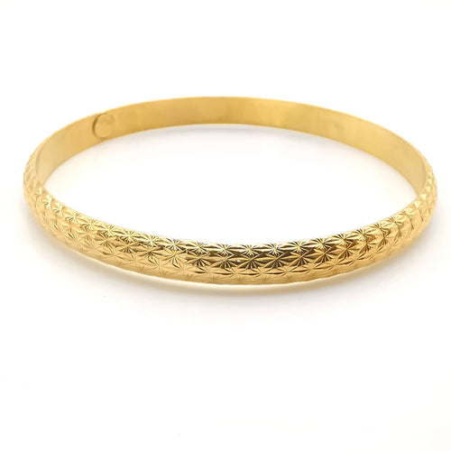 Bracelet Bracelet rigide ou jaune 58 Facettes