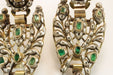 Boucles d'oreilles Boucles d'oreilles antiques en or jaune émeraude et diamant 58 Facettes 7616