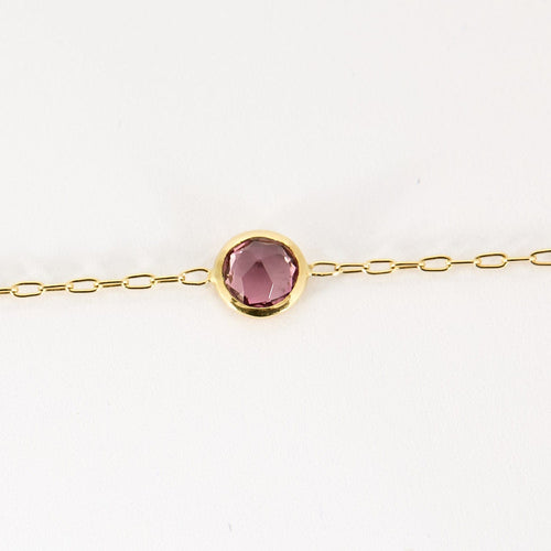 Collier Sautoir en or jaune, tourmalines vertes et roses 58 Facettes NAR0852