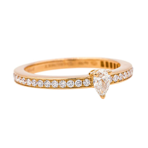 Bague 53 Chaumet  Bague  Solitaire Josephine éclat d'éternité  Or rose Diamant 58 Facettes 4166984RV