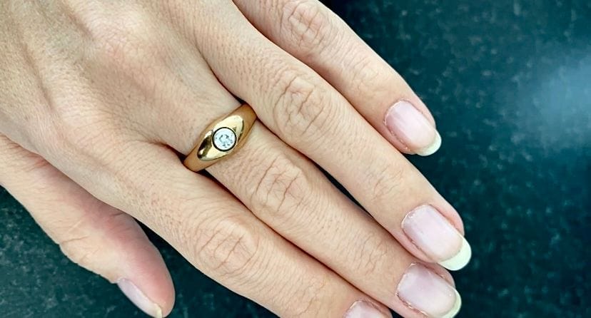 Bague 62 Bague Jonc or jaune et platine 58 Facettes