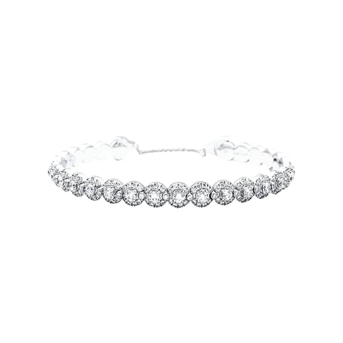 Bracelet Bracelet Messika,"Joy Diamond Halo", diamants, or blanc. 58 Facettes 35255