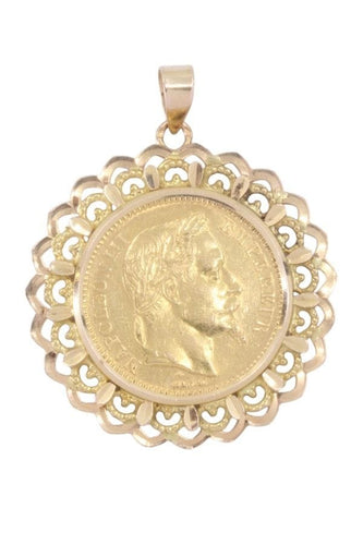 Pendentif Pendentif 20 francs napoléon III 58 Facettes 091241