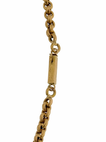 Collier Crucifix portugais traditionnel fabriqué main, chaîne or jaune 58 Facettes