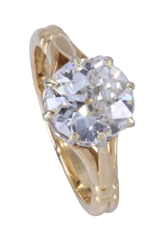 Bague 50 SOLITAIRE DIAMANT 1.60 CARAT 58 Facettes 086021