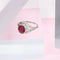 Bague 52 Bague de rêve décorative en rubis et diamants birmans 58 Facettes 16319-0014