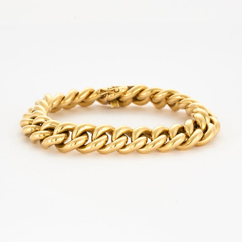 Bracelet BRACELET GOURMETTE MAILLES RONDES OR 58 Facettes 34200351