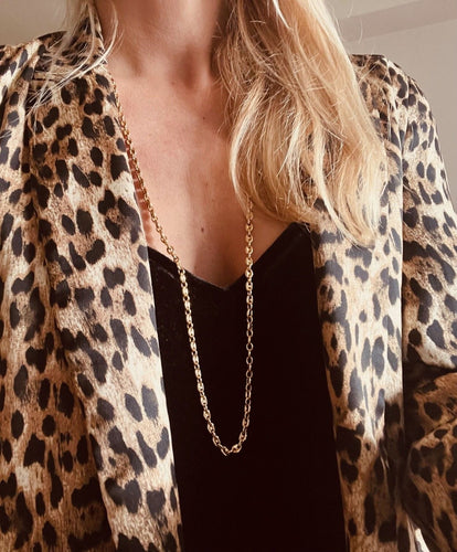 Collier CARTIER - Chaîne sautoir "Grain de café" en or jaune 58 Facettes