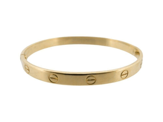 Bracelet bracelet vintage CARTIER love gm 6,5 mm en or jaune 18 carats 19 cm 58 Facettes 267773