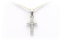 Pendentif Pendentif contemporain en or blanc serti de diamants 58 Facettes B633
