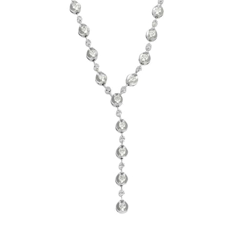 Collier Collier semi-articulé or gris et diamants 58 Facettes CAS0050