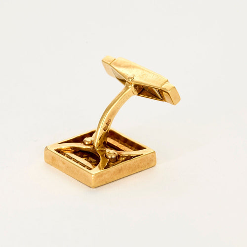 Boutons de manchette FRED - Boutons de manchette or jaune et diamants 58 Facettes GULK233