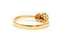 Bague 52 Bague contemporaine émeraude et diamants taille brillant en or jaune 18 carats 58 Facettes B783