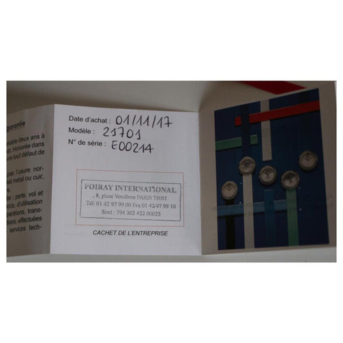 Montre POIRAY - Montre Ma Première Manchette Acier Et Diamants 58 Facettes 284