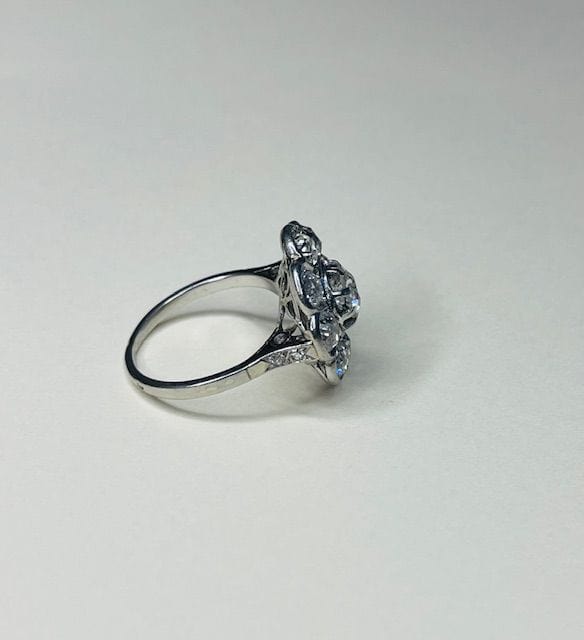 Bague 52.5 Bague diamants début XXème, travail Français 58 Facettes