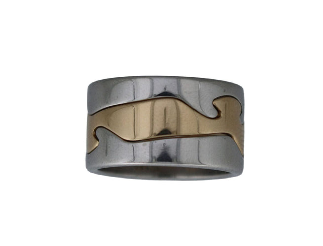 Bague 51 Georg Jensen - Bague bicolore en or Fusion 58 Facettes