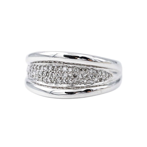 Bague 54 Bague  Or blanc Diamant 58 Facettes 4195885RV