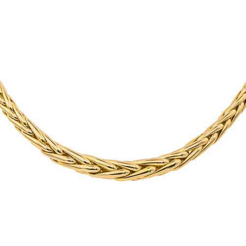 Collier Caplain Paris Collier Maille Palmier  Or jaune Saphir 58 Facettes 4438905CN