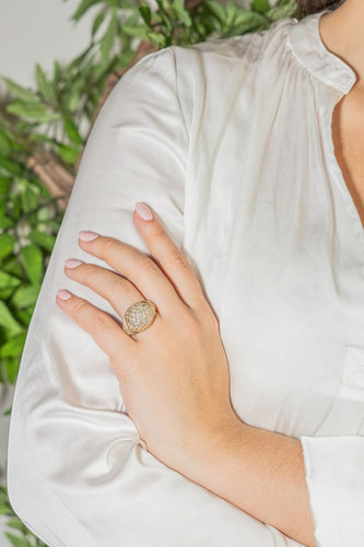 Bague 55 Bague Cocktail Or jaune Diamant 58 Facettes 3501279CN