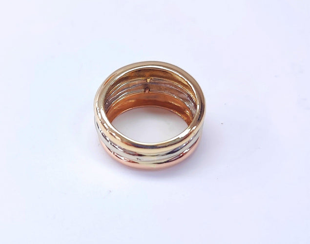 Prsten jonc od 3 zlata u 18k zlatu 