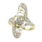 Bague 60 Flow of Love : une bague Art Nouveau en diamant et perle 58 Facettes 21042-0185