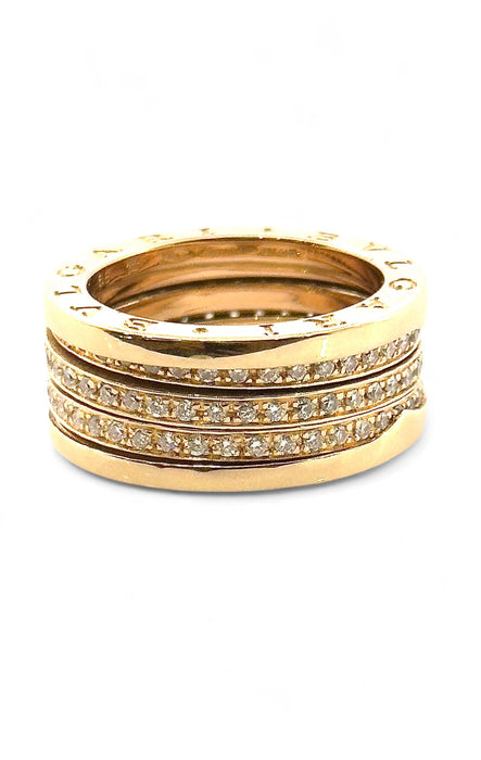 Bague 58 BULGARI - Bague B-Zero1 or jaune et diamants 58 Facettes