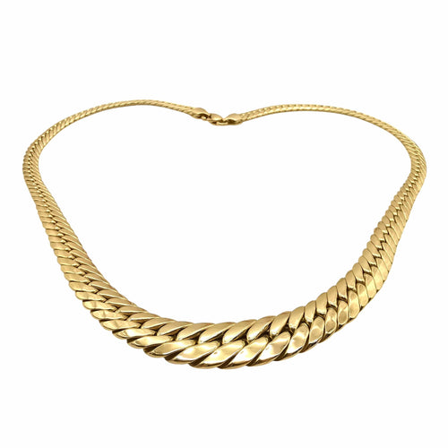 Collier Collier maille anglaise or jaune 58 Facettes