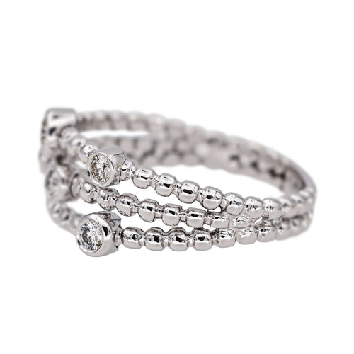 Bague 54 Bague  Or blanc Diamant 58 Facettes 4311463CN