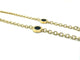 Collier BVLGARI. Sautoir "BVLGARI-BVLGARI" or jaune et onyx 58 Facettes