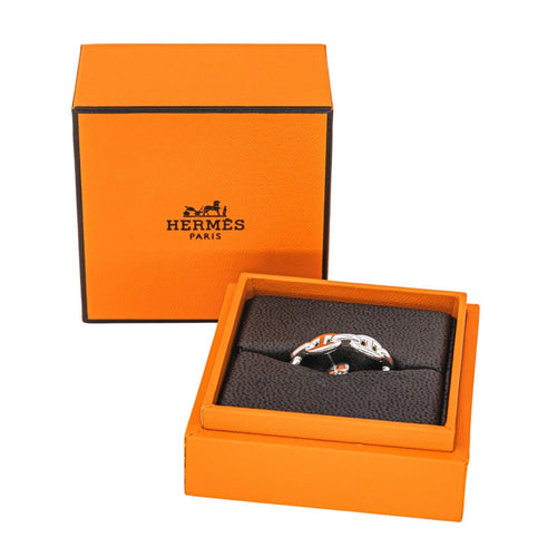 Boucles d'oreilles Hermès  Boucles d'oreilles Mono-boucle Chaîne d'ancre Argent 58 Facettes 4540660RV