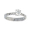 Bague 49 Bague or blanc & diamant 58 Facettes 4043