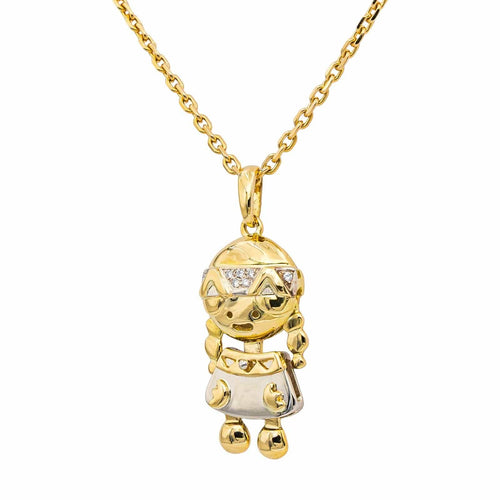 Collier Fred Collier Pendentif Indienne Or jaune Diamant 58 Facettes 4891396CN