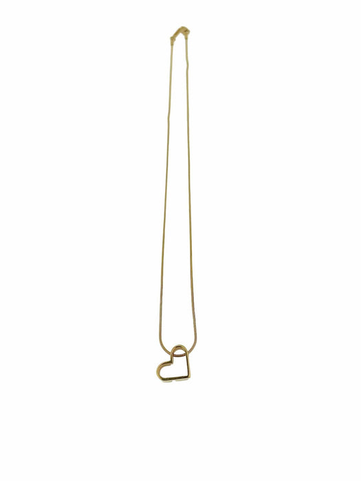 Collier UNOAERRE - Collier en or jaune avec pendentif cœur 58 Facettes