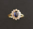 Bague 55 Bague Saphir Et Diamants, Or 18 Carats 58 Facettes