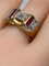 Bague 58 Bague Tank diamants & rubis synthétiques 58 Facettes