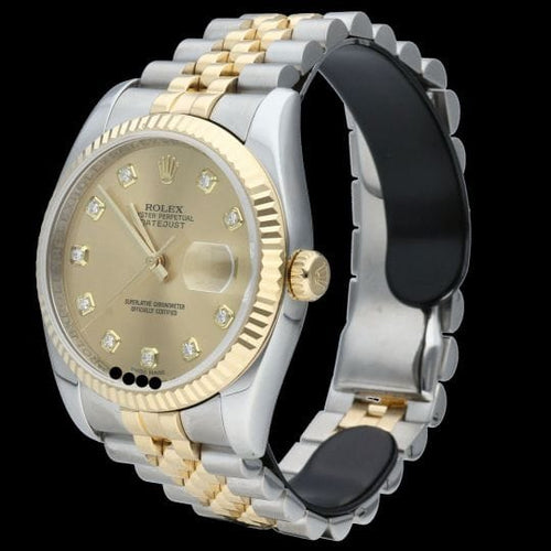 Montre Rolex Montre Date Just 36 58 Facettes MT44090