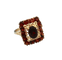 Bague 57.5 Bague or jaune grenats 58 Facettes 1756