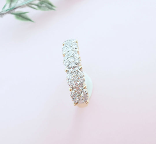 Bague 53.5 Bague or et diamants 0,70 carat 58 Facettes AA 1658