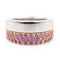 Bague 53 O.J. Perrin Bague  Or rose, Or blanc Saphir 58 Facettes 2112647CN