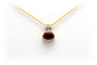 Pendentif Pendentif en or jaune et blanc serti de diamants d'une tourmaline 58 Facettes 18568