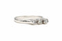 Bague 52 Bague contemporaine or blanc sertie de diamants 58 Facettes 22893