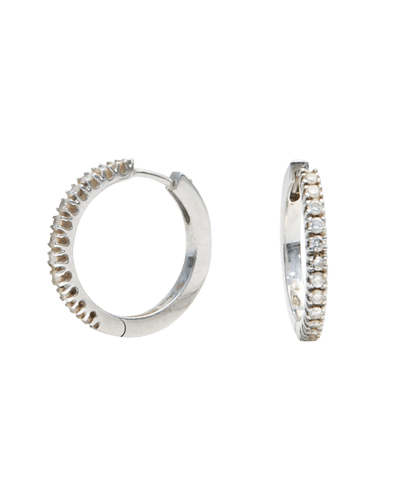 Pendientes Pendientes Aros Oro blanco 18K Diamantes 58 Facettes BO220436/CREOLESDIAMANTS/FOTO