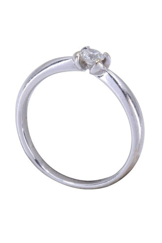 Bague 50 Bague solitaire or blanc diamant 58 Facettes 094281